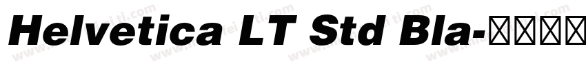 Helvetica LT Std Bla字体转换